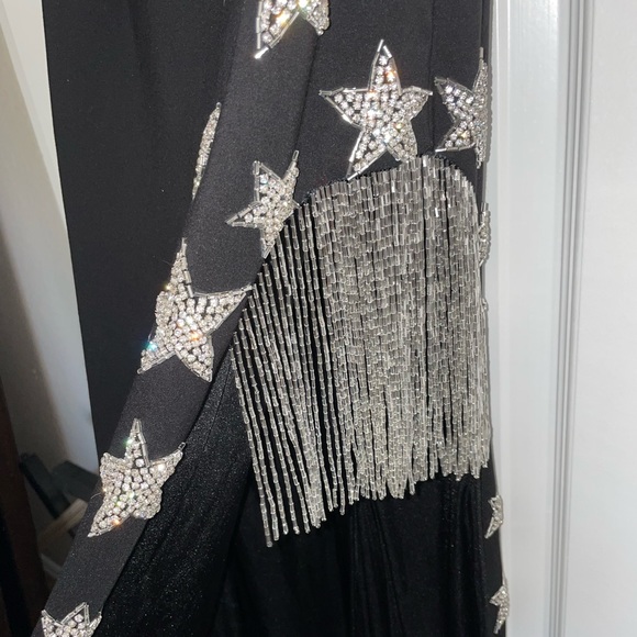 Sherri Hill 54198 Star Beaded Fringe Gown - Picture 5 of 8